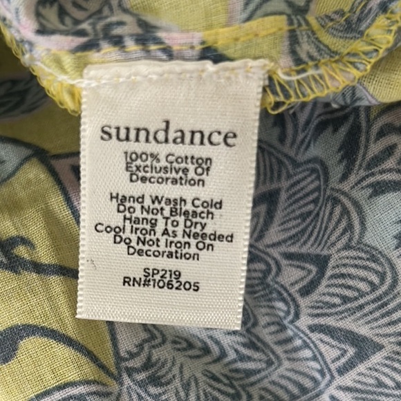 NEW Sundance Sefina Yellow Floral Embroidered Beaded Tunic Top Mini Dress - S - Picture 12 of 13